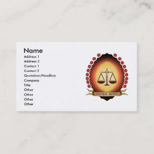 Criminal Justice Mandorla Business Card