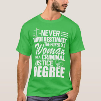 Criminal Justice Never underestimate the power of T-Shirt