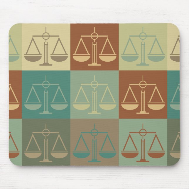 Criminal Justice Pop Art Mouse Mat (Front)