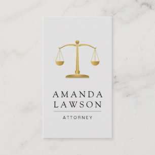 Criminal Law Justice Scales Appointment Card