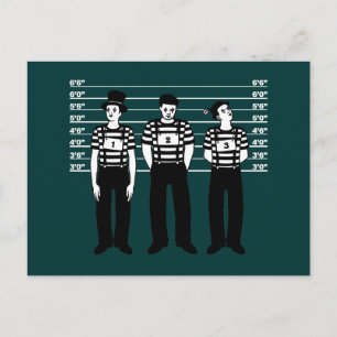 Criminal Mimes Postcard