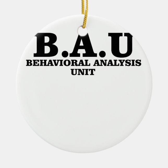 Criminal Minds BAU Behavioural Analysis Unit Ceramic Tree Decoration (Front)