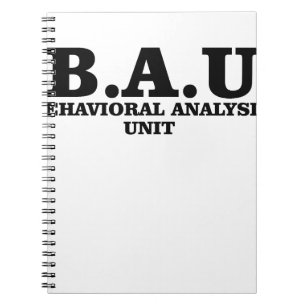 Criminal Minds BAU Behavioural Analysis Unit Notebook