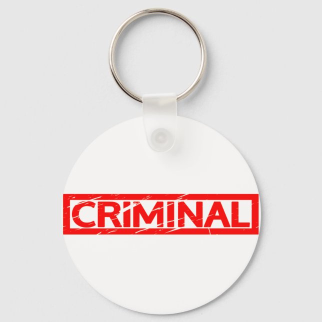 Criminal Stamp Key Ring (Front)