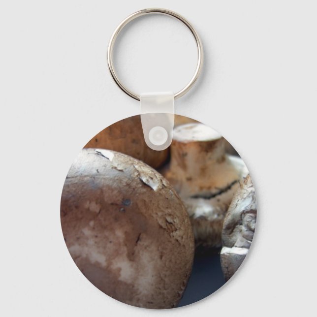Crimini mushrooms key ring (Front)