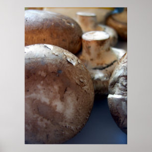 Crimini mushrooms poster