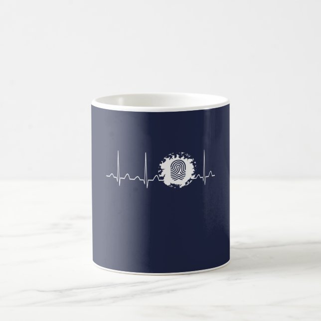 Criminologist Heartbeat Coffee Mug (Center)