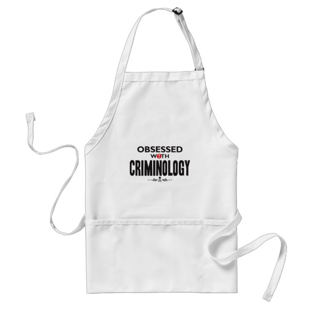 Criminology Obsessed Standard Apron (Front)