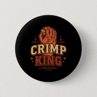 Crimp King Rock Climbing Bouldering Fun 6 Cm Round Badge