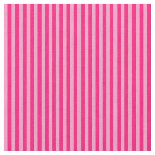 Crimson and Carnation Pink Stripes Fabric