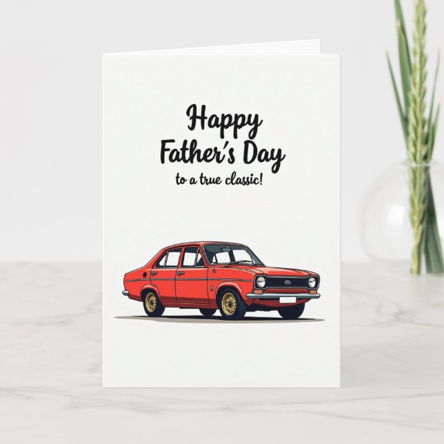 Crimson Auto Fathers Day Card (Front)