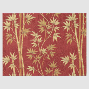 Crimson Bamboo East Asian (1) Tissue Paper