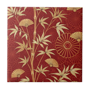 Crimson Bamboo East Asian (2) Tile