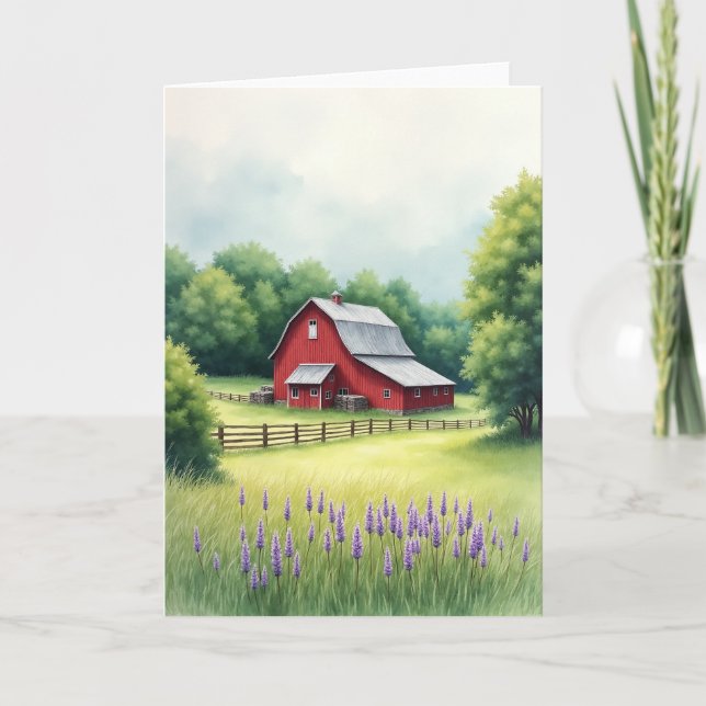 Crimson Barn Fathers Day Art Card (Front)