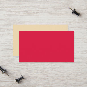 Crimson & Beige Calling Card – Customisable