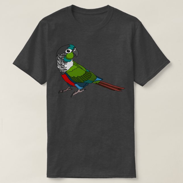 Crimson Bellied Conure T-Shirt (Design Front)