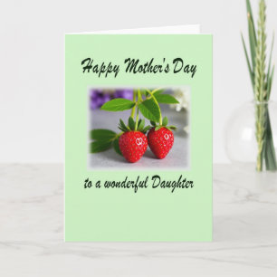 Crimson Berries Mothers Day Card