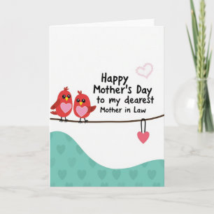 Crimson Birds Mother In Law Card