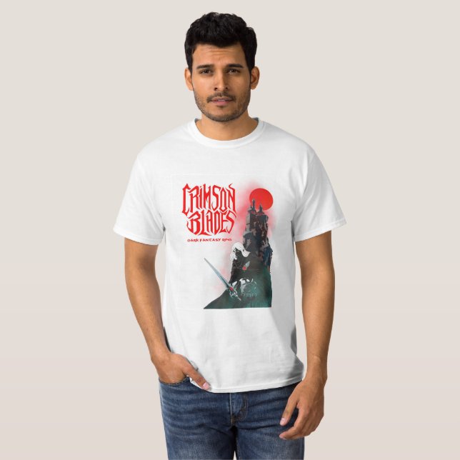 Crimson Blades T Shirt (Front Full)
