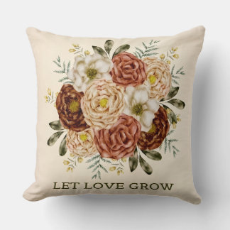 Crimson Bloom  Cushion