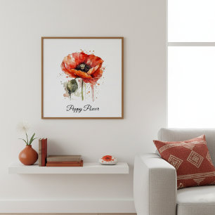 Crimson Bloom, custom Poster