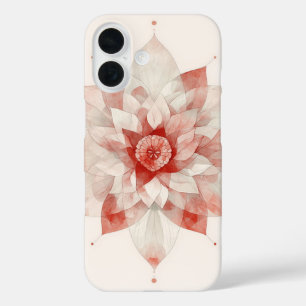 Crimson Bloom Redux iPhone 16 Case