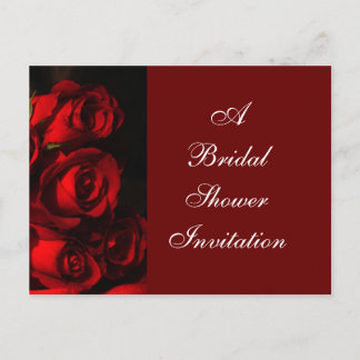 "Crimson Bouquet" [a] - Bridal Shower Invitation