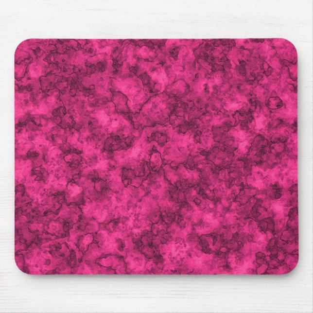 Crimson bright marble pattern mouse mat (Front)