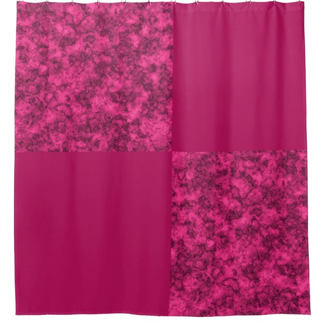 Crimson bright shower curtain (Front)