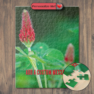 Crimson Clover Pair Jigsaw Puzzle
