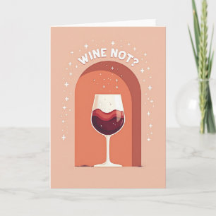 Crimson Cocktail Birthday Card