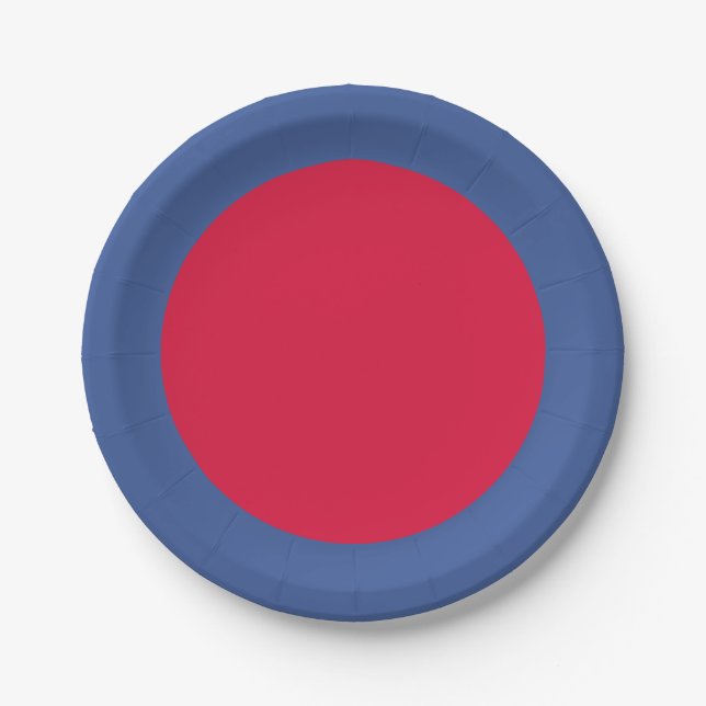Crimson Core Bold Party Plate – Customisable (Front)