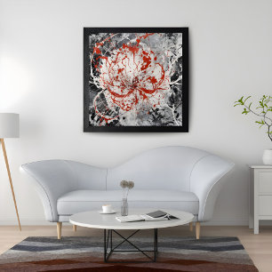 Crimson Cosmos Photo Print