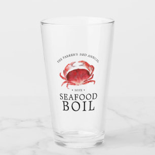 Crimson Crab Boil Glass