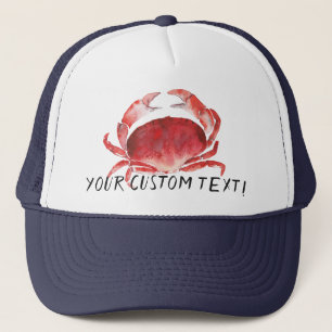 Crimson Crab Trucker Hat