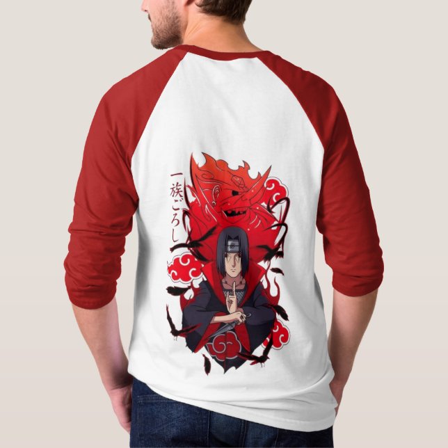 🌑Crimson Crow Warrior T-Shirt (Back)
