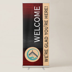 Crimson Descent Church Retractable Banner