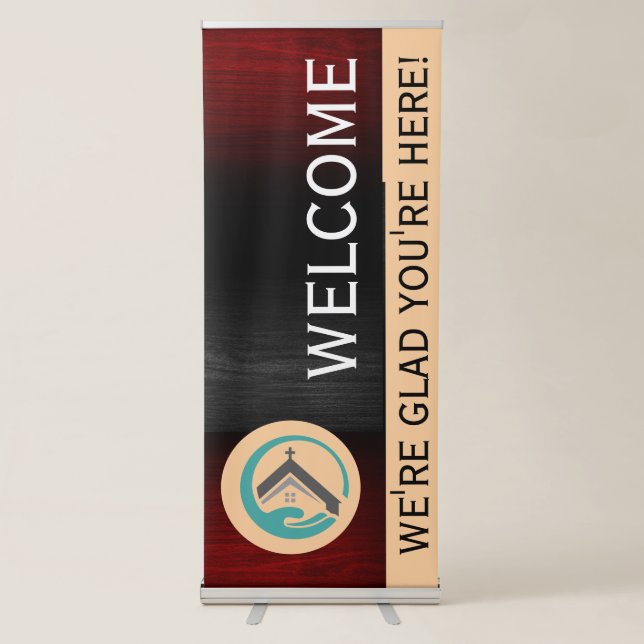 Crimson Descent Church Retractable Banner (Front)
