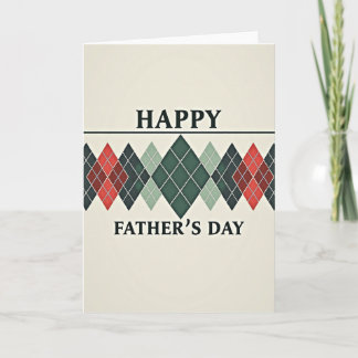 Crimson Diamond Fathers Day Card