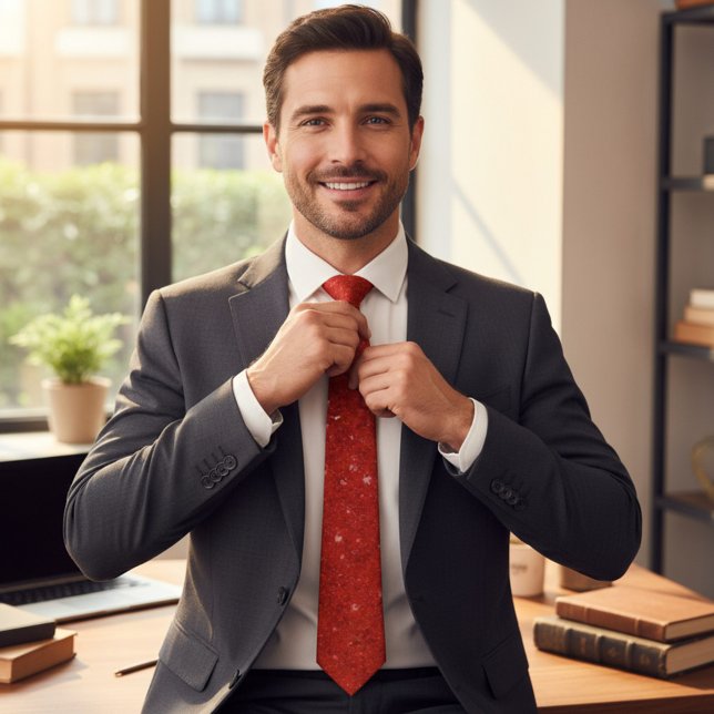 Crimson Dots Tie (Creator Uploaded)