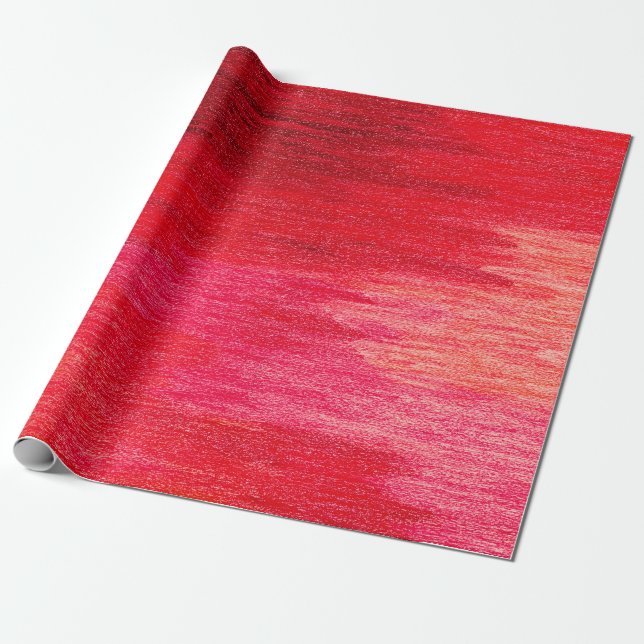 Crimson Dune Wrap Wrapping Paper (Unrolled)