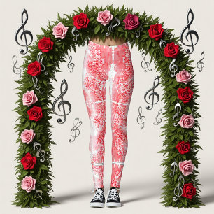 Crimson Echoes Leggings