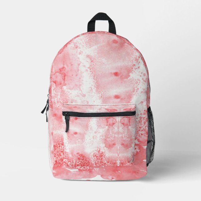 Crimson Echoes Printed Backpack (Front)
