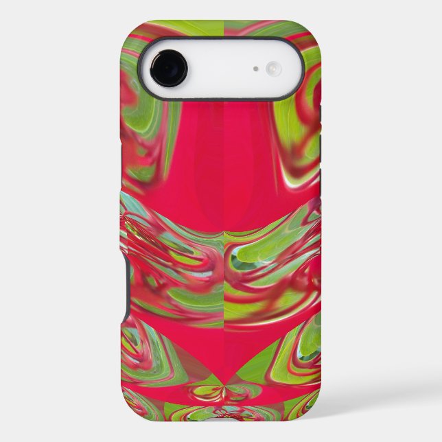 Crimson & Emerald Flow | Beautiful Red & Green Tex (Back)