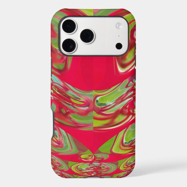 Crimson & Emerald Flow | Beautiful Red & Green Tex (Back)