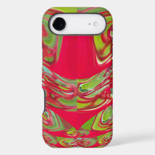 Crimson & Emerald Flow   Beautiful Red & Green Tex