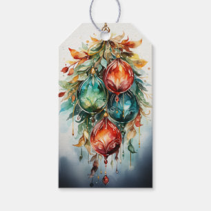Crimson & Emerald Harmony: A Fusion Red & Green Gift Tags