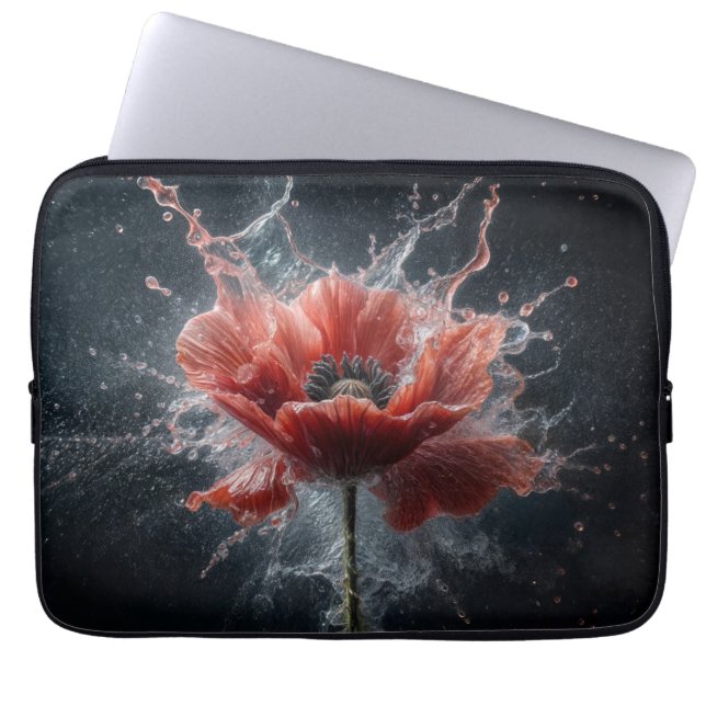 Crimson Explosion Laptop Sleeve (Front)