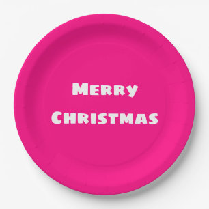 Crimson Festive Love, Warmth, Energy Paper Plate