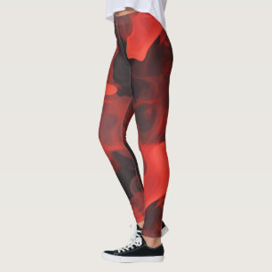 Crimson Fire Flow Leggings